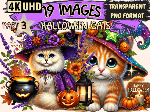 Download Halloween Cats Clipart P3 - Cat Collection