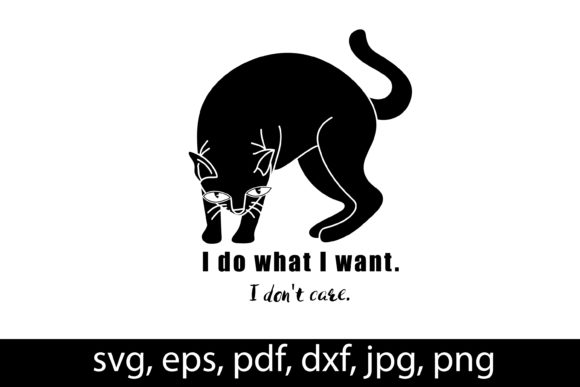 Download Black Cat Silhouette, Vector, Svg File - Cat Collection