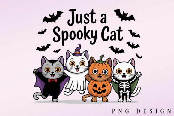 Download Halloween Spooky Cat PNG Design - Cat Collection