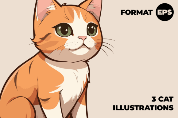 Download 3 Cat Illustrations - Premium Resources