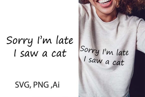 Download Cat Funny T-shirt Design (Ai, SVG, PNG) - Cat Collection