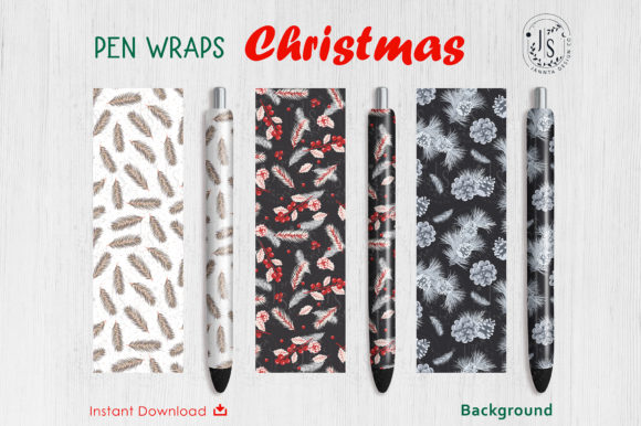 Download Christmas Tree Pen Wraps File Set - Premium Resources