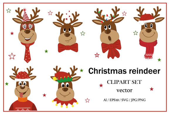 Download Merry Christmas Reindeer in Carnival - Premium Resources