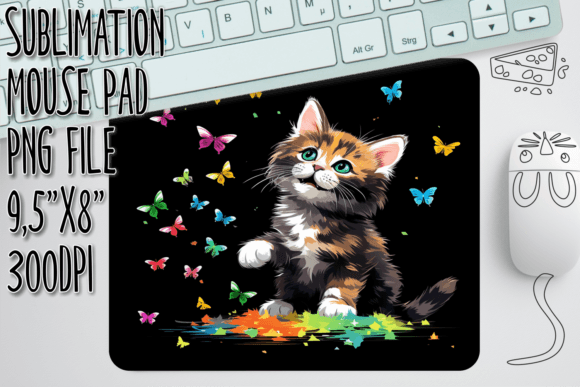 Download Fun Cat Illustrations Mouse Pad Design - Cat Collection