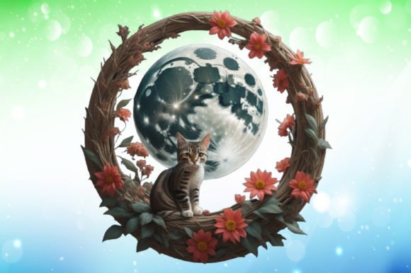 Download Celestial Cat Illustrations - Cat Collection