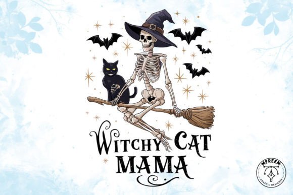 Download Witchy Cat Mama Clipart PNG - Cat Collection