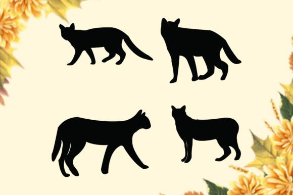Download Beautiful Black Cat Silhouette - Cat Collection
