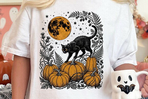 Download Black Cat Moon PNG - Cat Collection