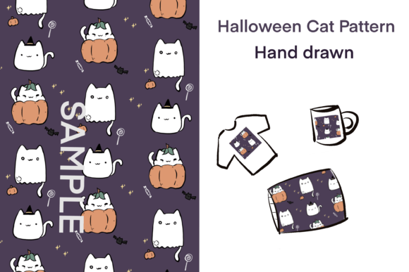 Download Halloween Cat Pattern - Cat Collection