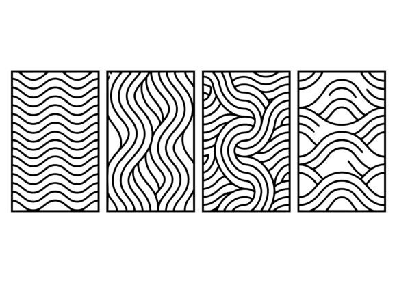 Download Abstract Wave Pattern Panel EPS Bundle - Eps bundle Collection